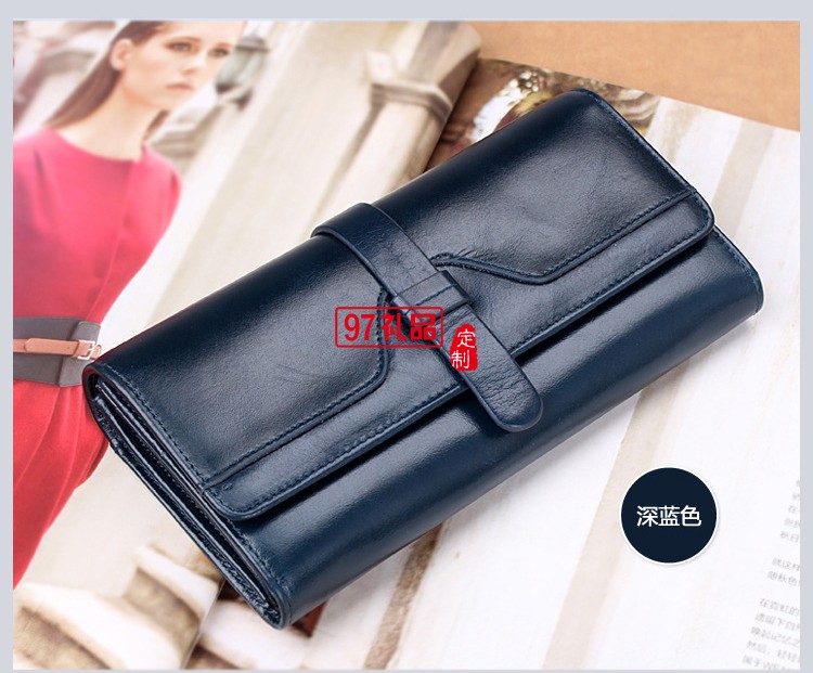 真皮三折長(zhǎng)款錢(qián)包錢(qián)夾