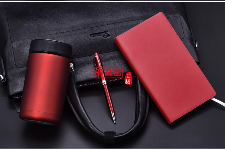 高檔商務保溫杯、筆、筆記本套裝