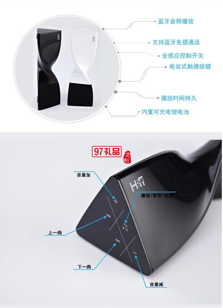 迷你便攜高質創(chuàng)意音箱 蝴蝶無線藍牙音箱音響 支持免提通話定制