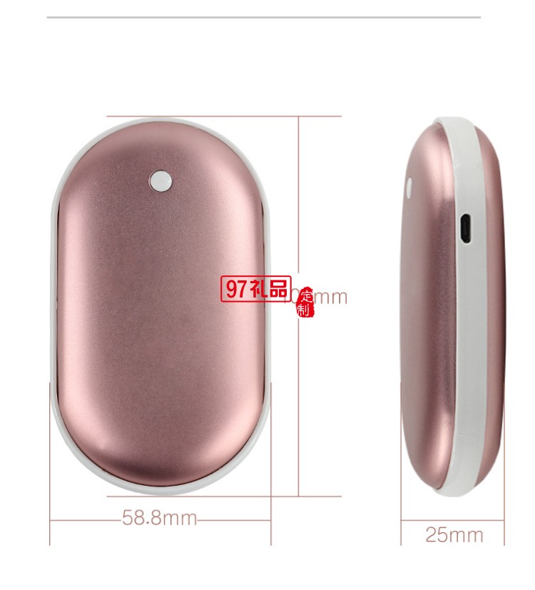 鵝卵石暖手寶移動(dòng)電源暖手寶充電寶usb暖手 可定制LOGO
