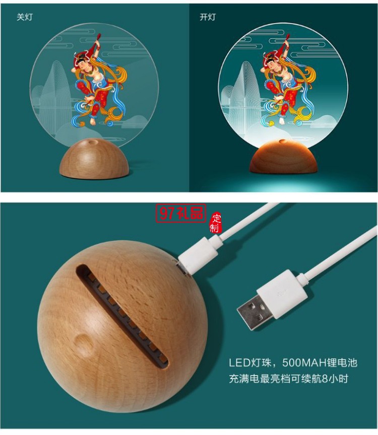 氛圍燈專屬企業(yè)定制中國風年會城市紀念春節(jié)賀年伴手禮