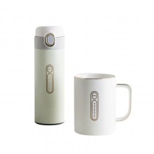 克拉彩扣精致套裝保溫杯陶瓷杯套裝商務系列l(wèi)ogo定制