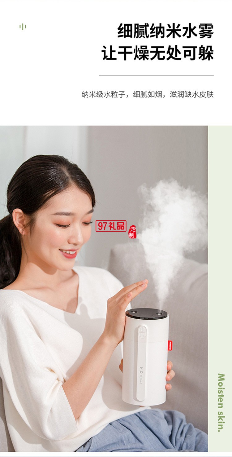 dolby定制智能小加濕器 雙噴大霧量智能顯屏手感應調節(jié)噴霧風扇