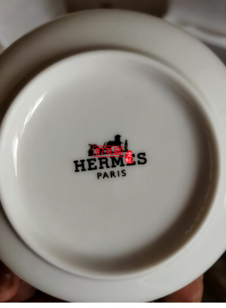 HERME愛馬60頭餐具套裝禮盒碗盤碟景德鎮(zhèn)骨瓷釉中彩陶瓷喬遷結婚