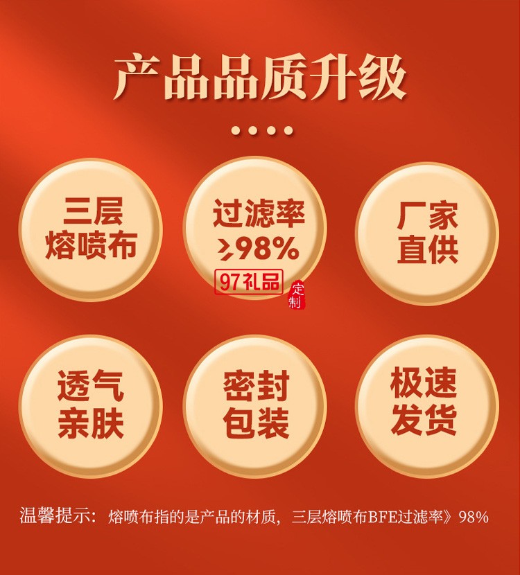 我愛你中國(guó)國(guó)潮KF94口罩成人一次性魚嘴型中國(guó)風(fēng)kf94口罩獨(dú)立包裝