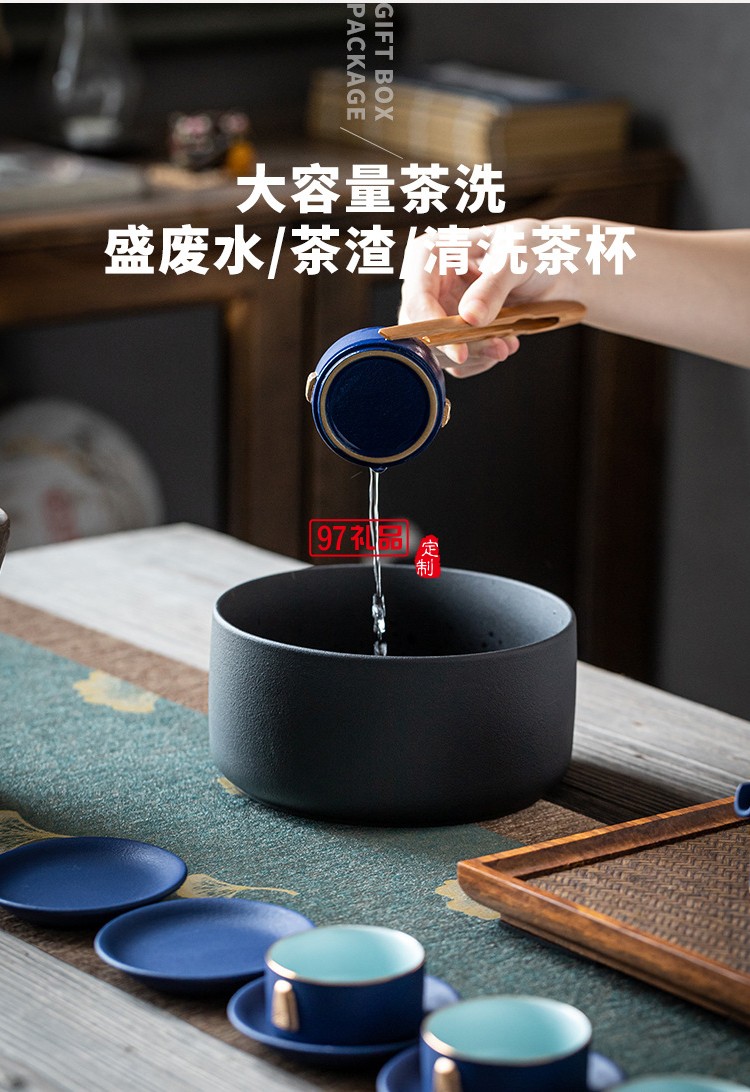 黑陶茶壺功夫茶具家用創(chuàng)意禮盒陶瓷泡茶套裝客廳復古