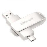 手機金屬旋轉(zhuǎn)U盤 兩用otg優(yōu)盤 type-c 