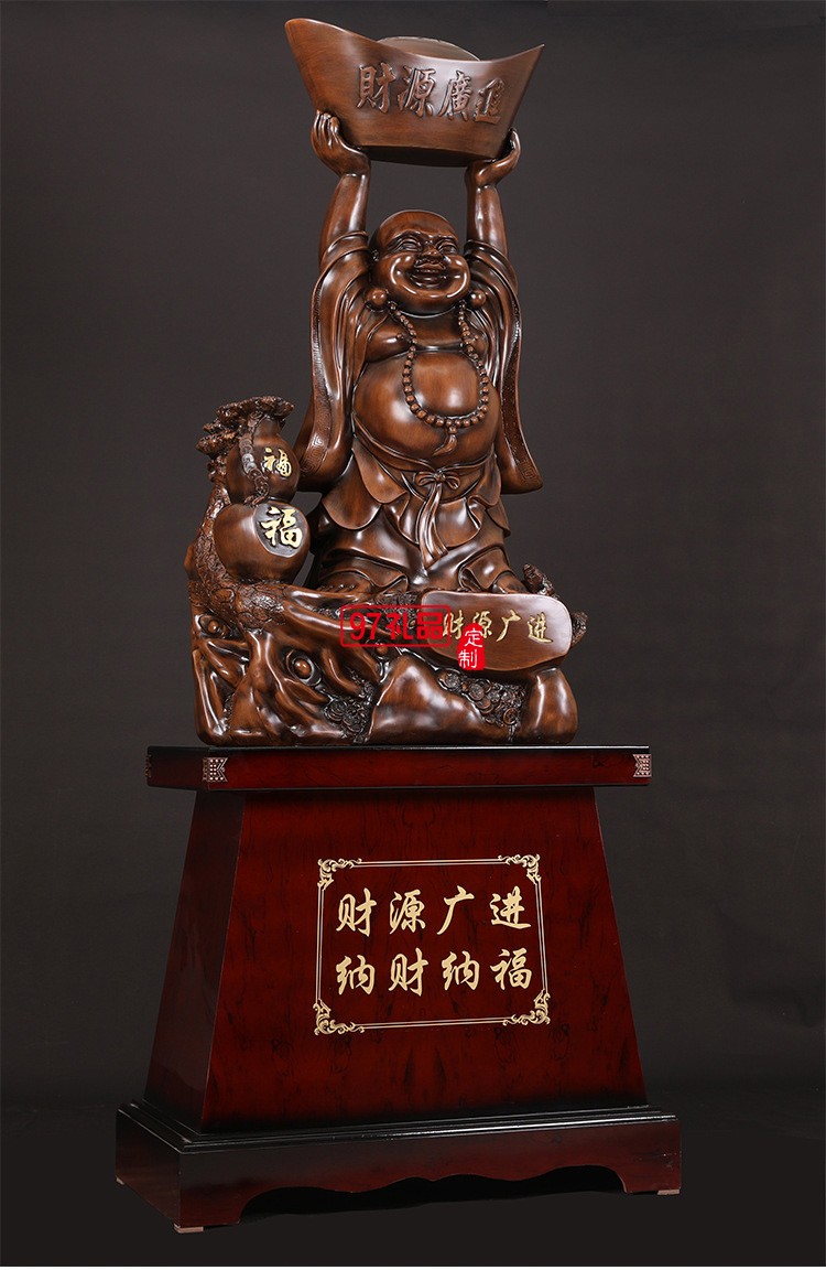 樹(shù)脂工藝品批發(fā)招財(cái)彌勒佛神像落地?cái)[件