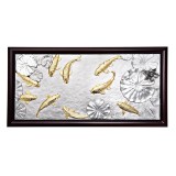 商場同款錫器錦鯉牌匾工藝品家居辦公室裝飾品擺件客廳背景