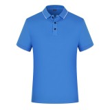 純棉雙邊翻領(lǐng)可定制logo定制Polo衫員工服飾廣告衫