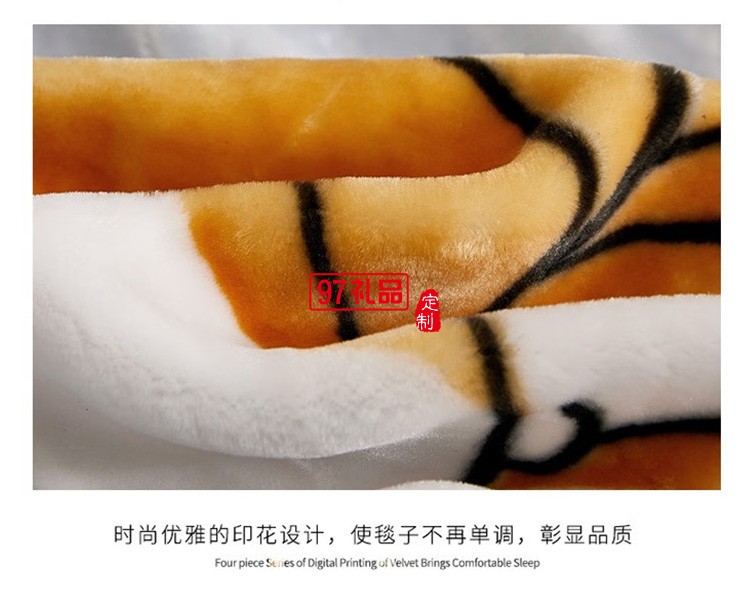  啄木鳥(niǎo) 拉舍爾毛毯柯基 ZMN-RT005定制公司廣告禮品