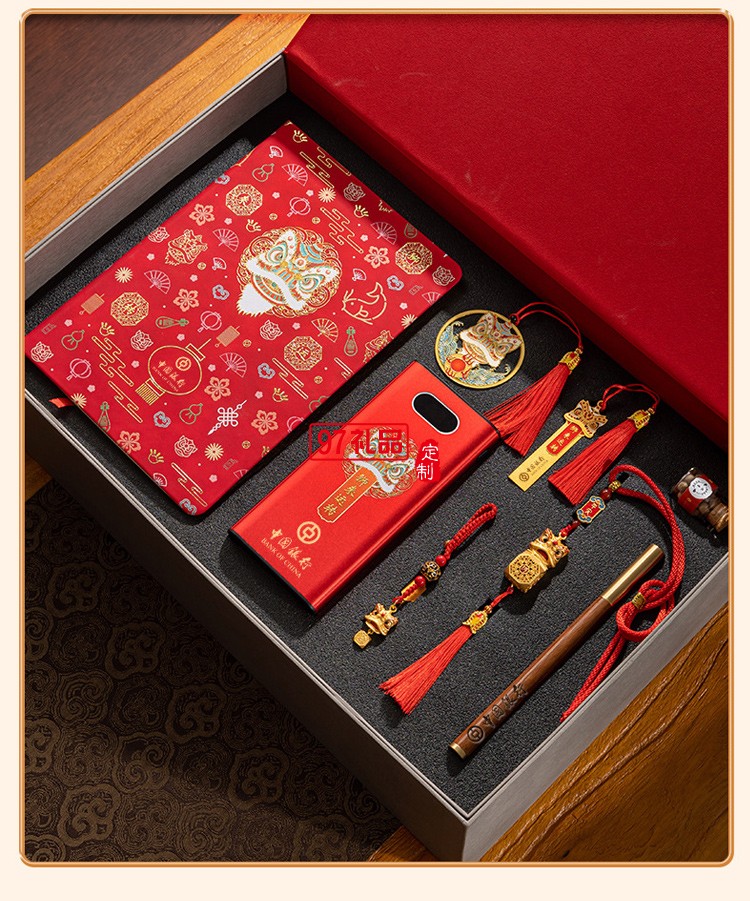 醒獅創(chuàng)意商務(wù)禮品套裝中國風(fēng)實用公司年會活動紀(jì)念伴手國潮禮物