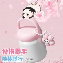 迪樂貝爾316不銹鋼保溫杯卡通男女學(xué)生水杯外出便攜上學(xué)大容量贈(zèng)送可愛貼