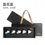 米索純鈦小茶杯雙層功夫茶具套裝喝泡茶主人杯鈦杯 晶花藍