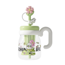 獨(dú)角犀 Rhino.life  小清新犀寶踏春系列噸噸花茶杯玻璃款
