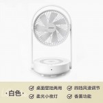七彩叮當電風扇臺式小型折疊空氣循環(huán)扇臥室靜音遙控掛壁風扇桌面壁掛懸浮扇