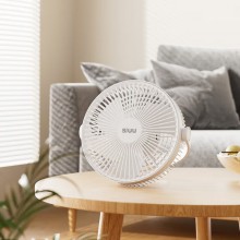 西佑西佑SIUU臺(tái)吊壁掛多用蓄電款USB電風(fēng)扇 白色